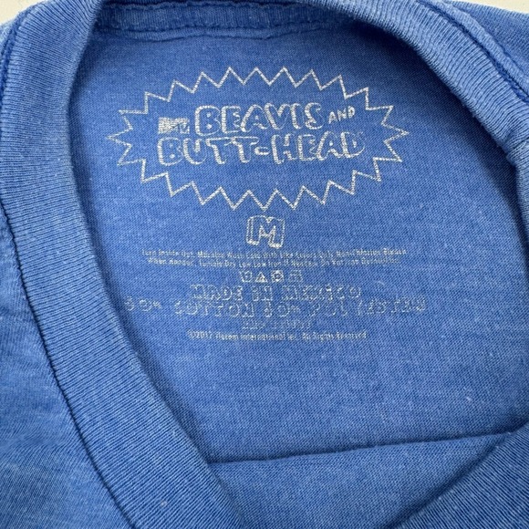 Vintage Beavis and Butt-Head Mustaches Rule! MTV Graphic T-Shirt Mens Medium - Picture 5 of 6